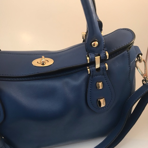 Danier Royal Blue Leather Bag - Picture 6 of 15